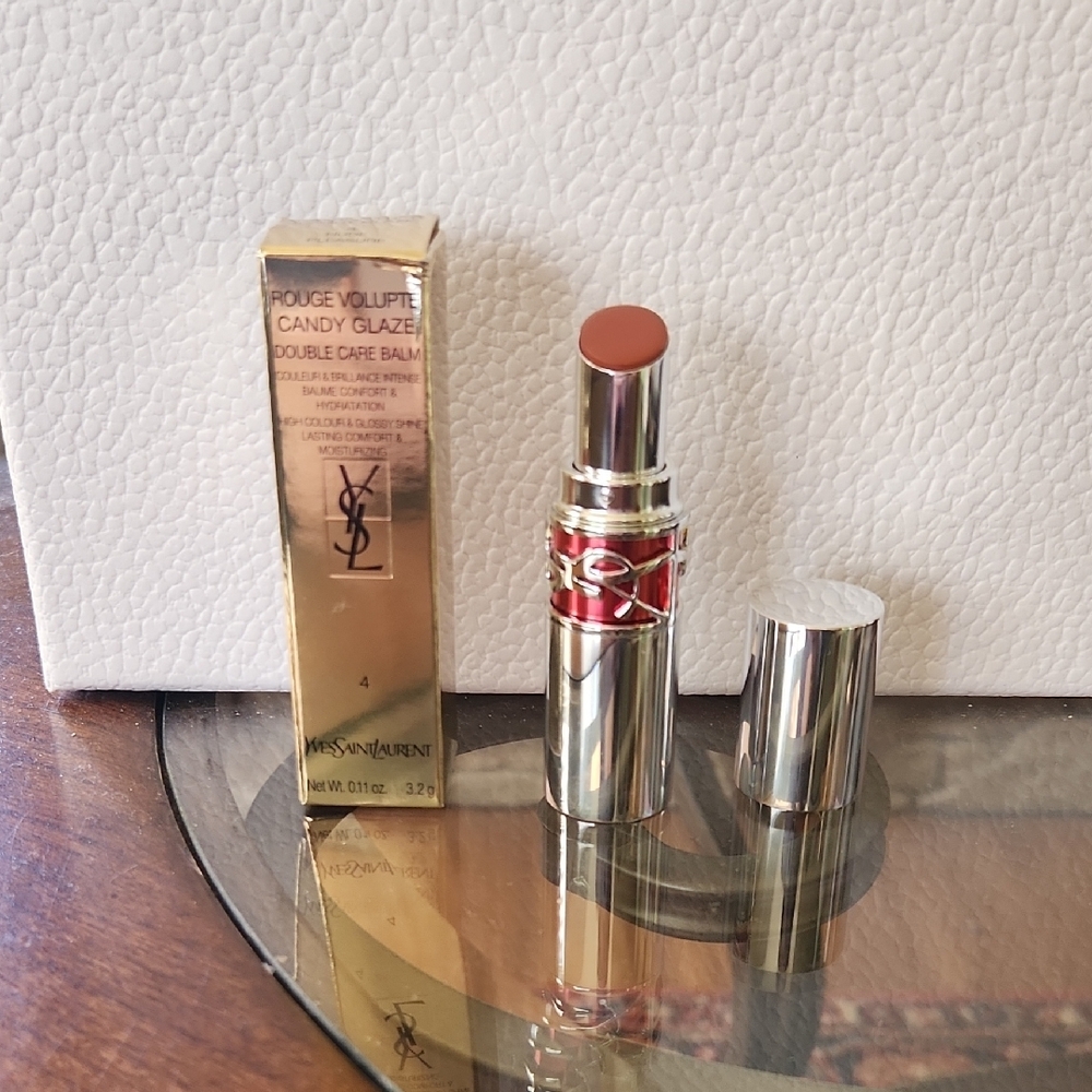 Yves Saint Laurent Rouge Volupté Candy Glaze Lipstick - Brown
